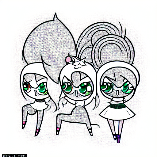 powerpuff girls tattoo design idea