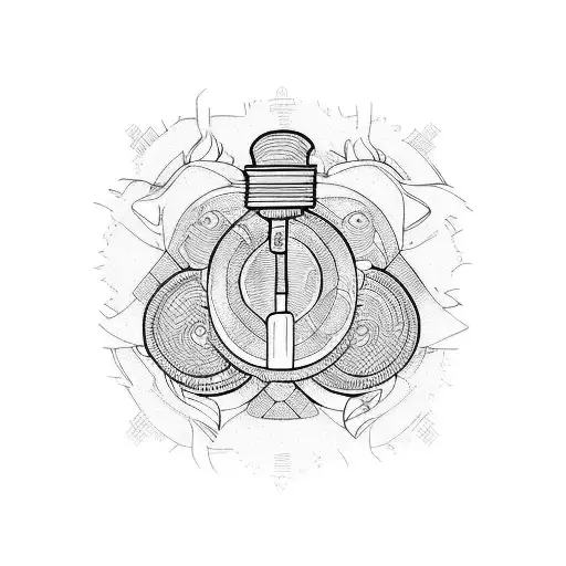 wine fermentation tattoo design idea