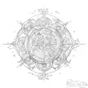 wine fermentation tattoo design idea