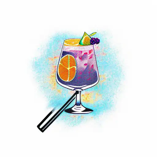 molotov cocktail  tattoo design idea