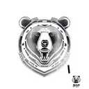 bear face portrait tattoo design idea