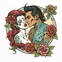 wife is Aquarius named Leena and husband is Taurus named Vik an zodiac symbol married August 14th 1999  tattoo design idea
