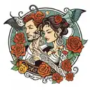 wife is Aquarius named Leena and husband is Taurus named Vik an zodiac symbol married August 14th 1999  tattoo design idea