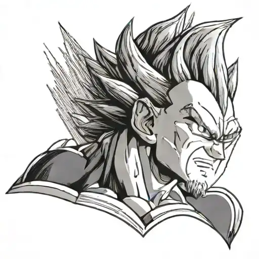 Vegeta tattoo design idea