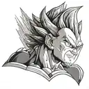 Vegeta tattoo design idea
