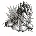 Vegeta tattoo design idea
