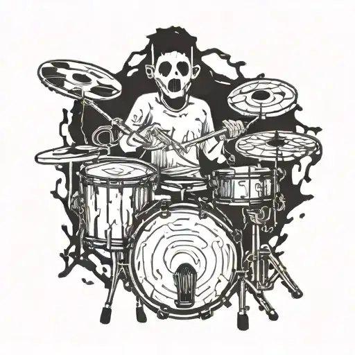 drum, twenty one pilots  tattoo design idea