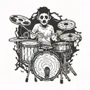 drum, twenty one pilots  tattoo design idea