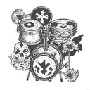 drum, twenty one pilots  tattoo design idea