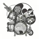 drum, twenty one pilots  tattoo design idea