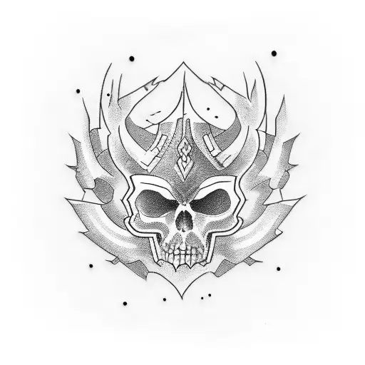 Invincible word tattoo design idea