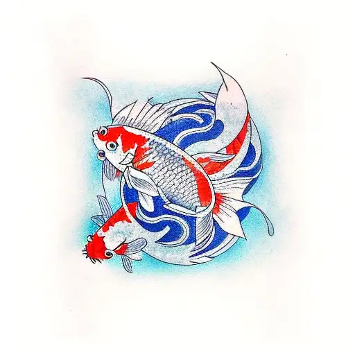 Koi Fish tattoo design idea