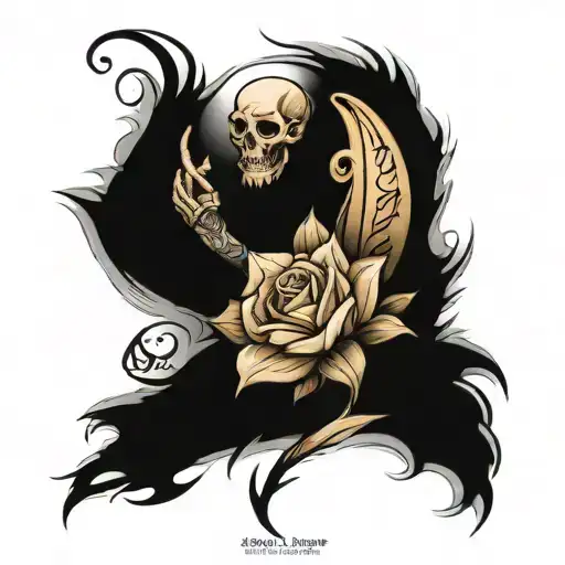big tattoo 'faith will persistence patience" with shadows tattoo design idea