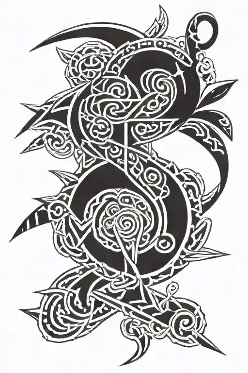 Far cry 3 tattoo with croatian knot called pleter tattoo design idea