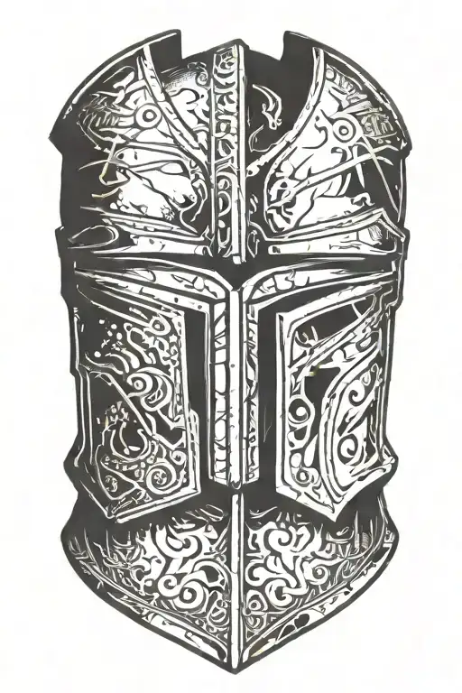 spartan helmet tattoo design idea