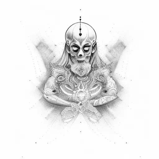 spiritual awakening  tattoo design idea