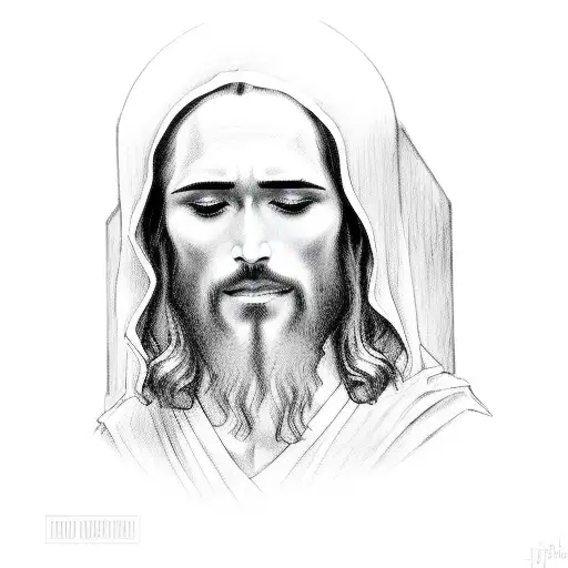 jesus at the gallows tattoo design idea