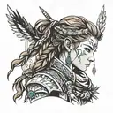Aloy Horizon zero dawn tattoo design idea