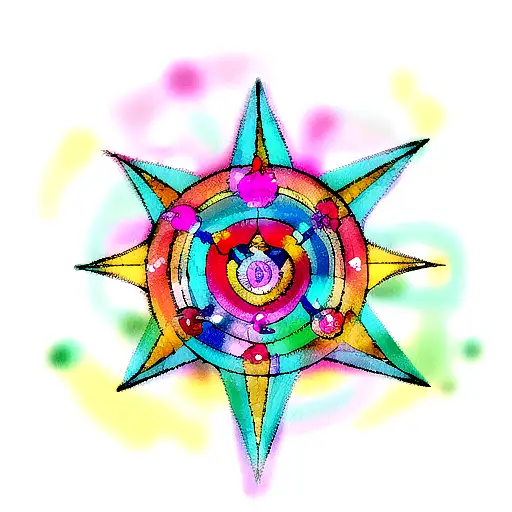 chakras modern tattoo design idea