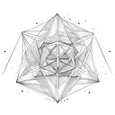 64 tetrahedron tattoo design idea