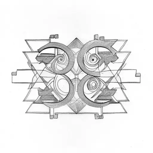 upside down question mark  tattoo design idea