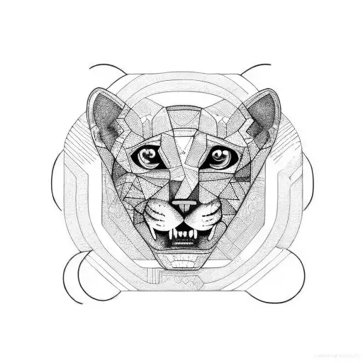  question mark jaguar  tattoo design idea