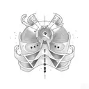 upside down question mark  tattoo design idea