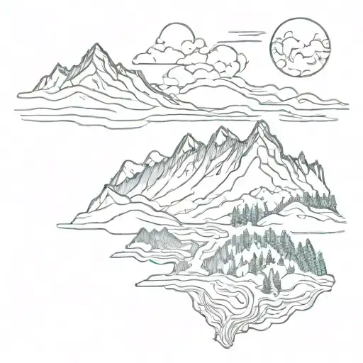 tyler childers tattoo design mountains tattoo design idea