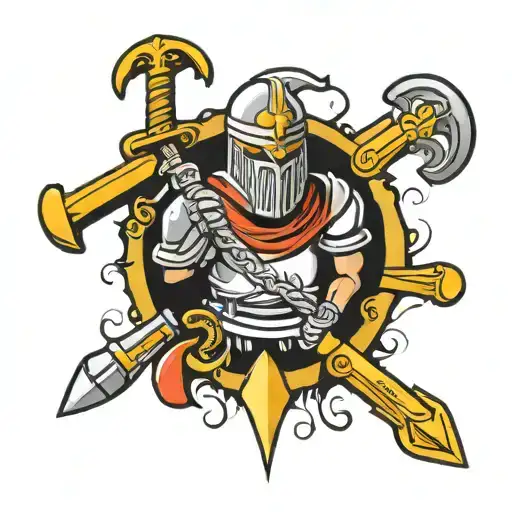 Templar tattoo design idea