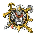 Templar tattoo design idea