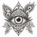 Evil Eye tattoo design idea