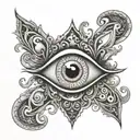 Evil Eye tattoo design idea