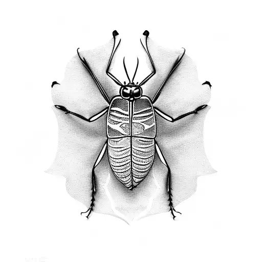 grasshopper black metal tattoo design idea