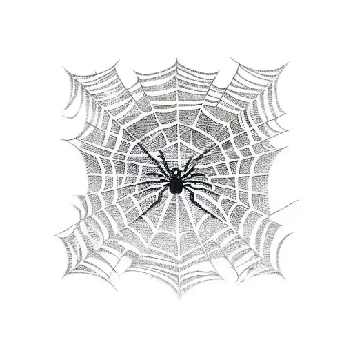 Spider Web tattoo design idea