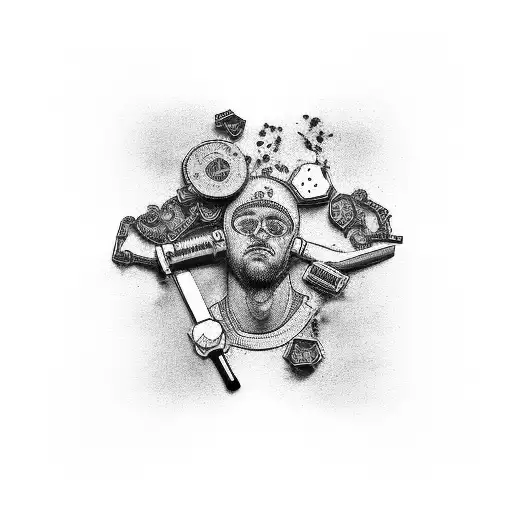 breaking the cycle of drugs prison and crime to become a good father and successful businessman hustler money maker  tattoo design idea