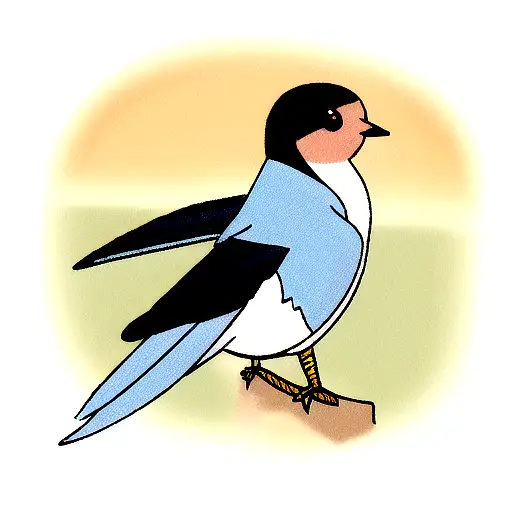 Swallow Bird tattoo design idea