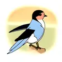 Swallow Bird tattoo design idea
