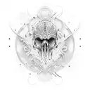 Crow SKULL MAÇOMARIA tattoo design idea