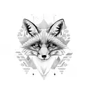 Fox tattoo design idea