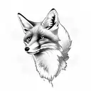 Fox tattoo design idea