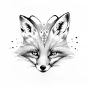 Fox tattoo design idea