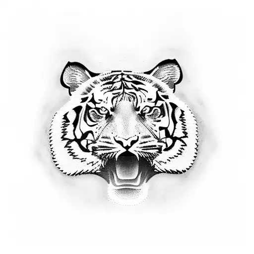 Tiger tattoo design idea