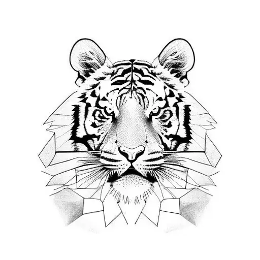 Tiger tattoo design idea