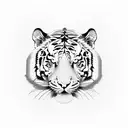 Tiger tattoo design idea