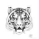 Tiger tattoo design idea
