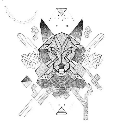 skiing tattoo design idea