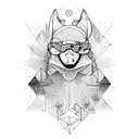 skiing tattoo design idea