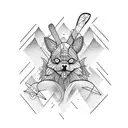 skiing tattoo design idea