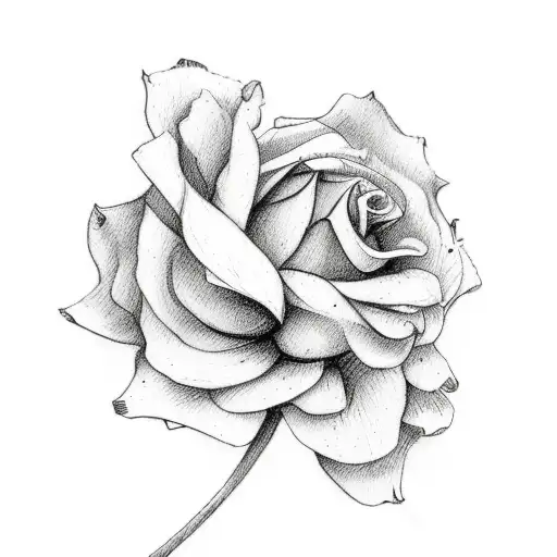 country music flower  tattoo design idea