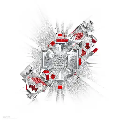 red diamonds  tattoo design idea